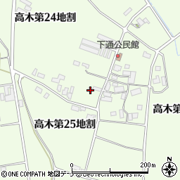 岩手県花巻市高木第２４地割49周辺の地図