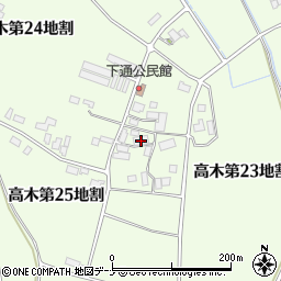 岩手県花巻市高木第２３地割周辺の地図