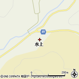 秋田県由利本荘市北ノ股水上20周辺の地図