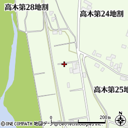 岩手県花巻市高木第２８地割18周辺の地図