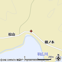 秋田県由利本荘市羽広泉野周辺の地図