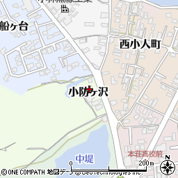 秋田県由利本荘市小防ヶ沢22周辺の地図