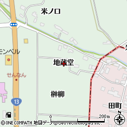 秋田県仙北郡美郷町金沢地蔵堂周辺の地図