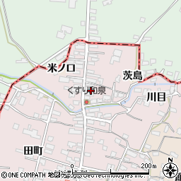 秋田県横手市金沢本町荒町周辺の地図