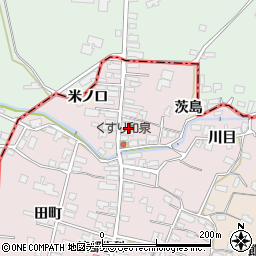 秋田県横手市金沢本町（荒町）周辺の地図