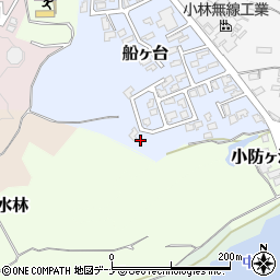 秋田県由利本荘市船ヶ台10-7周辺の地図