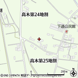 岩手県花巻市高木第２４地割周辺の地図