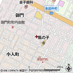 秋田県由利本荘市御門156-1周辺の地図