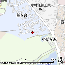 秋田県由利本荘市船ヶ台10-35周辺の地図