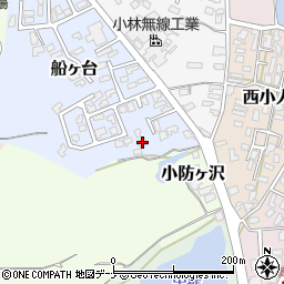 秋田県由利本荘市船ヶ台12-42周辺の地図