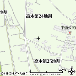 岩手県花巻市高木第２４地割57-3周辺の地図