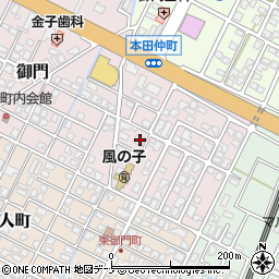 秋田県由利本荘市御門70-11周辺の地図