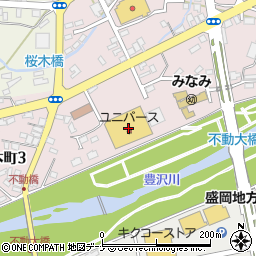 株式会社星光舎　オリーブユニバース花巻桜木店周辺の地図