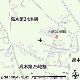 岩手県花巻市高木第２４地割47周辺の地図