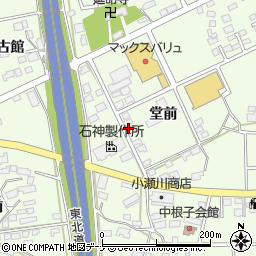 岩手県花巻市中根子堂前82周辺の地図