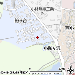 秋田県由利本荘市船ヶ台12-35周辺の地図
