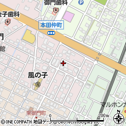 秋田県由利本荘市御門39周辺の地図