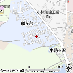 秋田県由利本荘市船ヶ台11-4周辺の地図