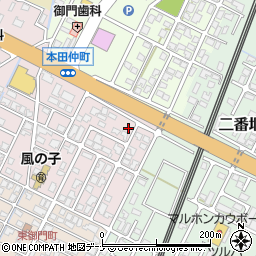 秋田県由利本荘市御門24周辺の地図