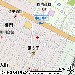 秋田県由利本荘市御門97-13周辺の地図