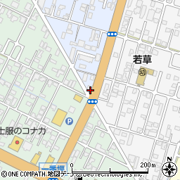 秋田県由利本荘市中梵天1周辺の地図