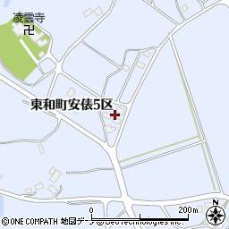 岩手県花巻市東和町安俵５区145-6周辺の地図