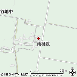 秋田県仙北郡美郷町金沢樋渡周辺の地図