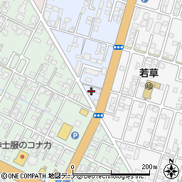 秋田県由利本荘市中梵天2周辺の地図