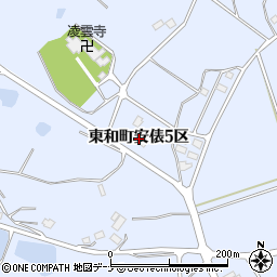 岩手県花巻市東和町安俵５区周辺の地図