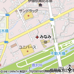 岩手県花巻市桜木町周辺の地図