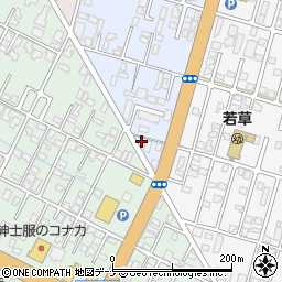 秋田県由利本荘市中梵天3周辺の地図