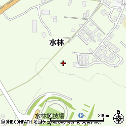 秋田県由利本荘市水林周辺の地図