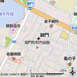 秋田県由利本荘市御門242-1周辺の地図