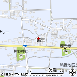 岩手県花巻市上根子熊堂104周辺の地図