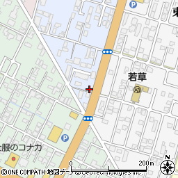秋田県由利本荘市中梵天9周辺の地図