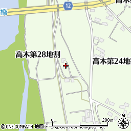 岩手県花巻市高木第２８地割184周辺の地図