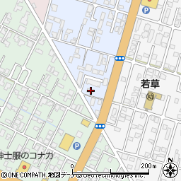 秋田県由利本荘市中梵天7周辺の地図