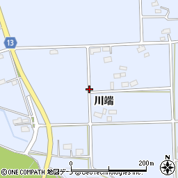 岩手県花巻市上根子川端周辺の地図