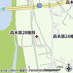 岩手県花巻市高木第２８地割190-1周辺の地図