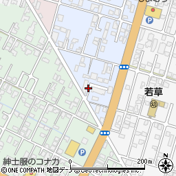 秋田県由利本荘市中梵天6周辺の地図