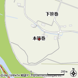 秋田県仙北郡美郷町金沢西根本笹巻周辺の地図