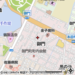 秋田県由利本荘市御門244周辺の地図