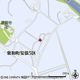 岩手県花巻市東和町安俵５区141-12周辺の地図