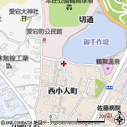 秋田県由利本荘市切通3周辺の地図