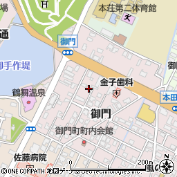 秋田県由利本荘市御門255-4周辺の地図