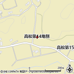 岩手県花巻市高松第１４地割周辺の地図