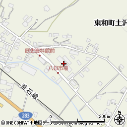岩手県花巻市東和町土沢９区周辺の地図