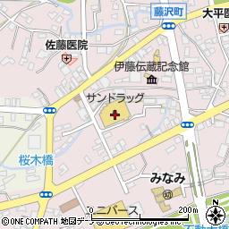 サンドラッグ花巻店周辺の地図