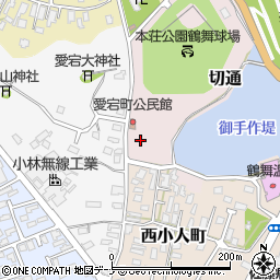 秋田県由利本荘市切通周辺の地図