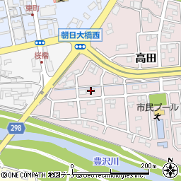 パームハイツ高田Ｂ棟周辺の地図